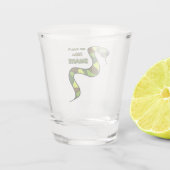 グリーンヘビ ショットグラス (裏面)