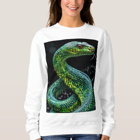 グリーンヘビ スウェットシャツ (正面)
