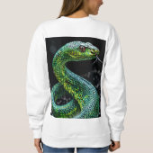 グリーンヘビ スウェットシャツ (裏面)