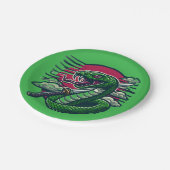 グリーンヘビ ペーパープレート (アングル)