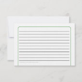 グリーンヘラレシピカード 招待状 (裏面)