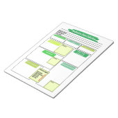 グリーンヘルスケア学生の投薬テンプレート ノートパッド (アングル)