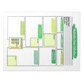 グリーンヘルスケア学生の投薬テンプレート ノートパッド (正面)