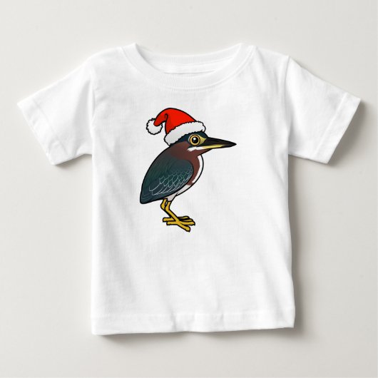 グリーンヘロンサンタ ベビーTシャツ (正面)