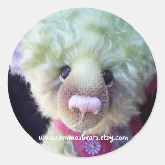 グリーンベアのシール ラウンドシール