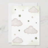 グリーンベアバルーン ベイビーシャワー 招待状 (裏面)