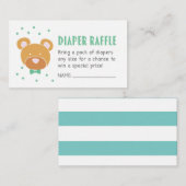 グリーンベアーおむつラッフルチケット エンクロージャーカード (正面/裏面)