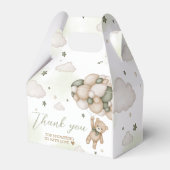 グリーンベアーバルーン赤ちゃんシャワー フェイバーボックス (裏面サイド)