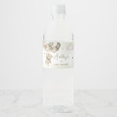 グリーンベアーバルーン赤ちゃんシャワー ペットボトルラベル (正面)