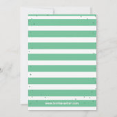 グリーンベアーベイビーシャワー招待状 招待状 (裏面)