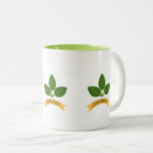 グリーンベイの葉 ツートーンマグカップ (正面右)