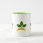グリーンベイの葉 ツートーンマグカップ (中央)
