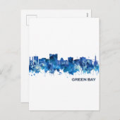 グリーンベイウィスコンシンスカイラインブルー シーズンポストカード (正面/裏面)