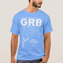 グリーンベイオースティンストラウベルインターナショナルエアポートGRB Tシャツ