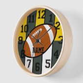 グリーンベイカラーズフットボールウォールクロック 壁時計 (傾斜)