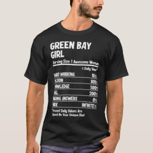 グリーンベイガールプルオーバーフード付きスウェットシャツ Tシャツ