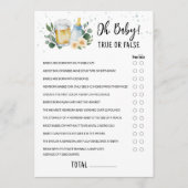 グリーンベイビー True or False ゲームカードを沸騰させよう 招待状 (正面)