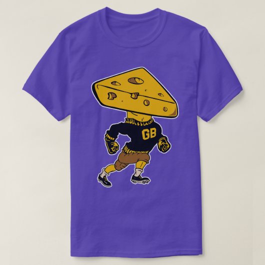 グリーンベイマスコットチーズマン Tシャツ (デザイン正面)