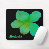 グリーンベゴニアカスタマイズ可能マウスパッド マウスパッド (マウス)