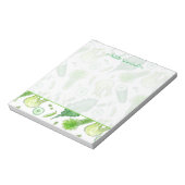 グリーンベジタブルフェンネルケールリマインダーノート ノートパッド (回転)