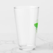 グリーンベッタの魚の水色 タンブラーグラス (右)