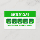 グリーンベッドロゴホステルアコモデーションビジネス ロイヤリティカード (正面)