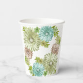 グリーンベビーイン開花ブランチシャワー 紙コップ (裏面)