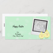 グリーンベビーシック復活祭フォトカード シーズンカード (正面/裏面)