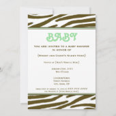 グリーンベビーシャワー招待状 招待状 (裏面)