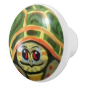 グリーンベビータートルドロワードアキャビネットキッズノブキッズ セラミックノブ (右)