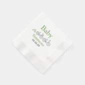 グリーンベビー自転車 縁ありカクテルナプキン (角)