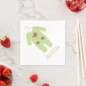 グリーンベビー衣装ベビーシャワー スタンダードカクテルナプキン (インサイチュ)