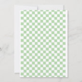 グリーンベビー象誕生日招待状 招待状 (裏面)