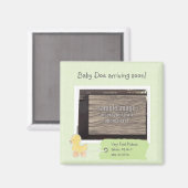 グリーンベビー超音波カスタム写真ダックマグネット マグネット (正面/裏面)