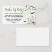 グリーンベビー醸造ウィッチ赤ちゃんシャワーベビー本 エンクロージャーカード (正面/裏面)