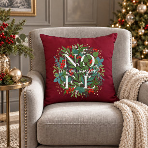 グリーンベリーのNOEL クリスマス クッション