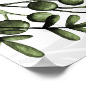 グリーンベリーリースボホダマスクウェディングウェルカム ポスター (角)