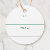 グリーンベリーリースメリー&ブライトクリスマス フェイバータグ (裏面)