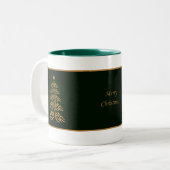 グリーンベルクリスマスツリーマグカップ ツートーンマグカップ (正面左)