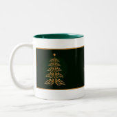 グリーンベルクリスマスツリーマグカップ ツートーンマグカップ (左)