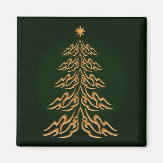 グリーンベルクリスマスツリーマグネット マグネット (正面)