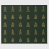 グリーンベルクリスマスツリーラッピング紙 ラッピングペーパー (フラット)