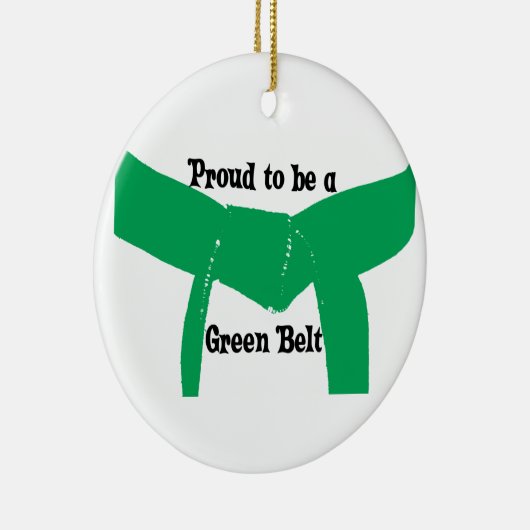 グリーンベルトがあること誇りを持ったな武道 セラミックオーナメント (右)