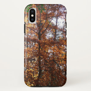 グリーンベルトの紅葉の木と陽の光 iPhone XSケース
