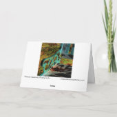 "グリーンベンチ"デジタルで変更され、編集された写真 カード (裏面)