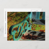 "グリーンベンチ"デジタルで変更され、編集された写真 ポストカード (正面/裏面)