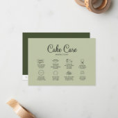 グリーンベーカリーケ気にーキー指示カード ノートカード (正面/裏面インサイチュ)