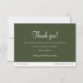 グリーンベーカリーケ気にーキー指示カード ノートカード (裏面)