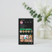 グリーンベーカリーInstagramシェフQRコード 名刺 (スタンド正面)