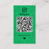 グリーンベーカリーInstagramシェフQRコード 名刺 (裏面)